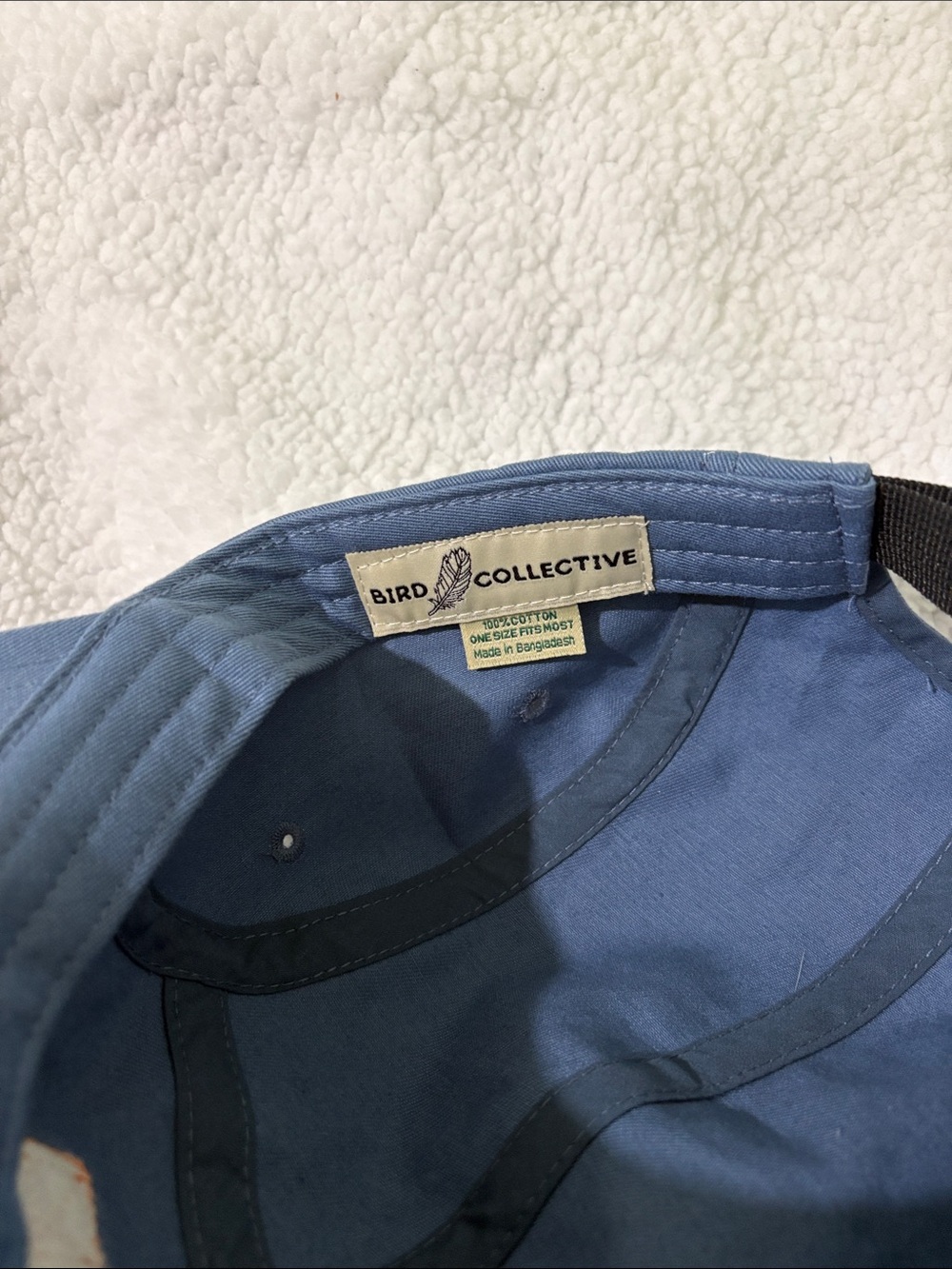 Bird Collective OS loon patch hat Blue Canvas 5-Panel - Picture 5 of 6